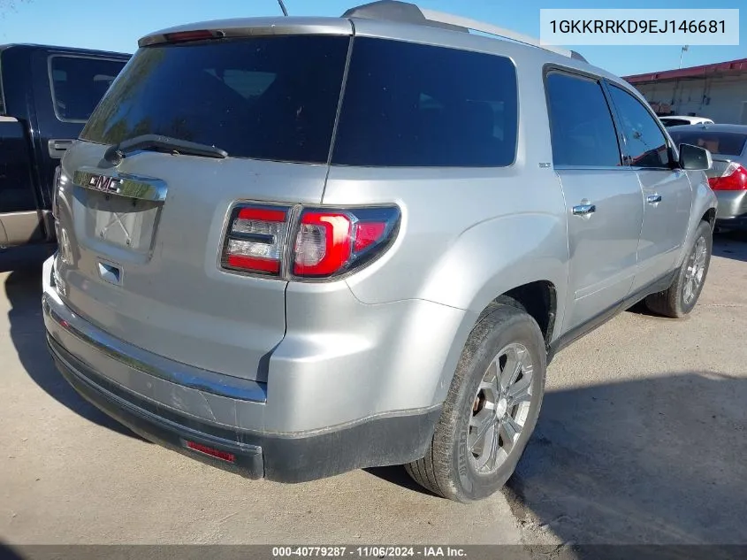 2014 GMC Acadia Slt-1 VIN: 1GKKRRKD9EJ146681 Lot: 40779287