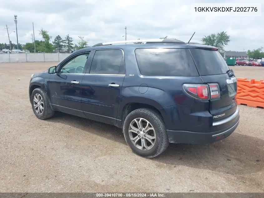 2015 GMC Acadia Slt-2 VIN: 1GKKVSKDXFJ202776 Lot: 39410700