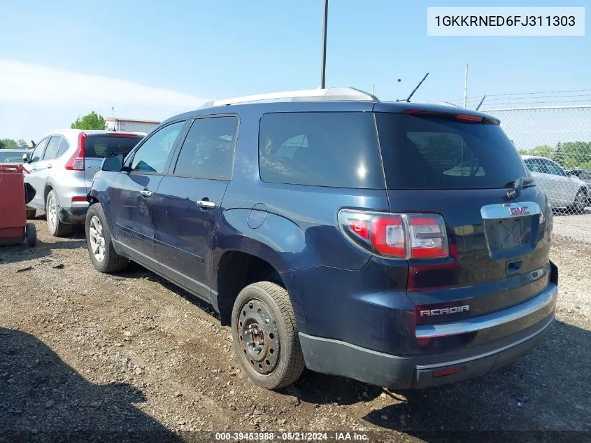 1GKKRNED6FJ311303 2015 GMC Acadia Sle-1