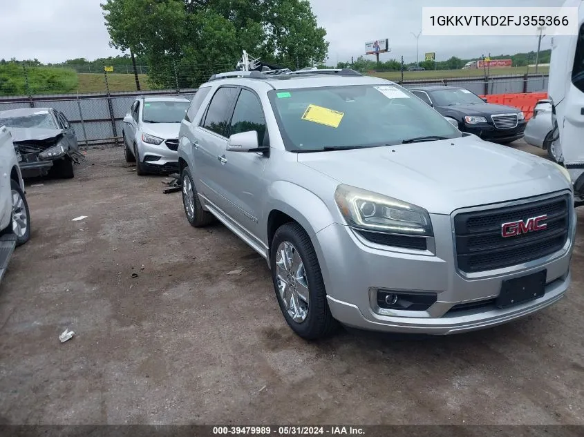 1GKKVTKD2FJ355366 2015 GMC Acadia Denali