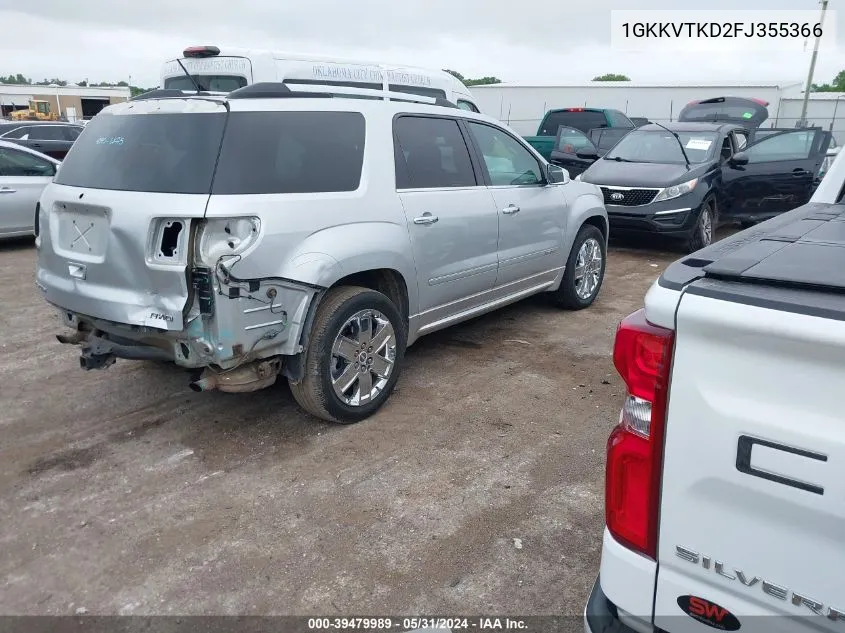 1GKKVTKD2FJ355366 2015 GMC Acadia Denali