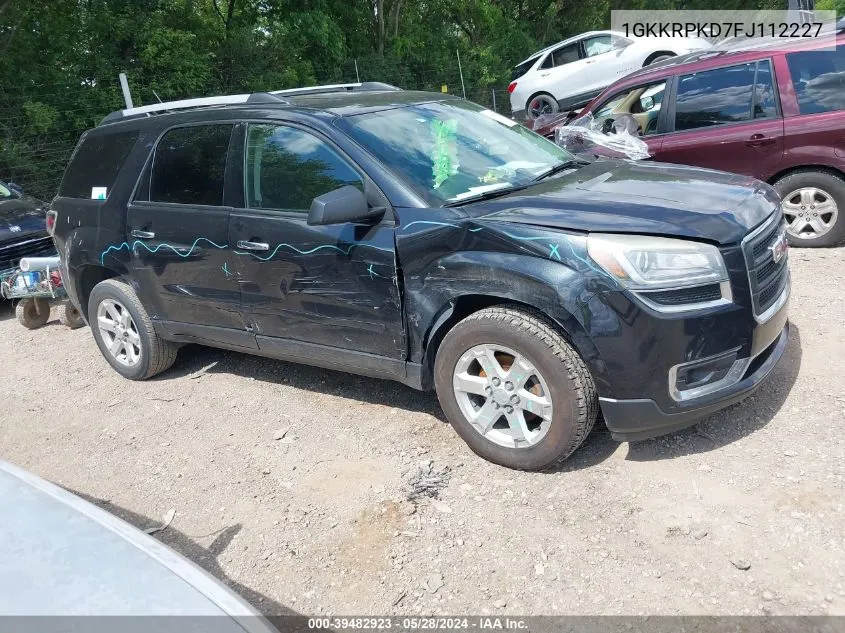 1GKKRPKD7FJ112227 2015 GMC Acadia Sle-2