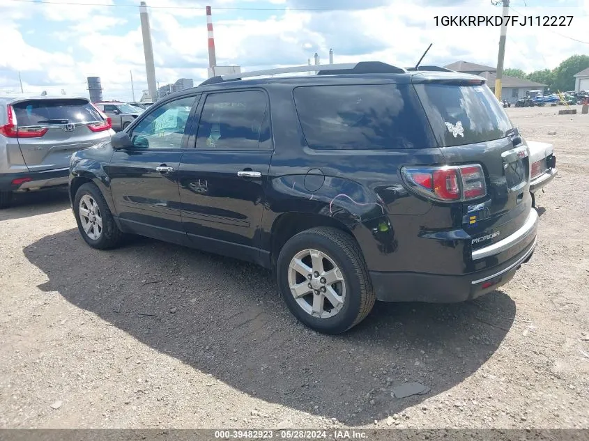 1GKKRPKD7FJ112227 2015 GMC Acadia Sle-2