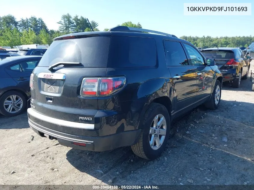 2015 GMC Acadia Sle-2 VIN: 1GKKVPKD9FJ101693 Lot: 39484159