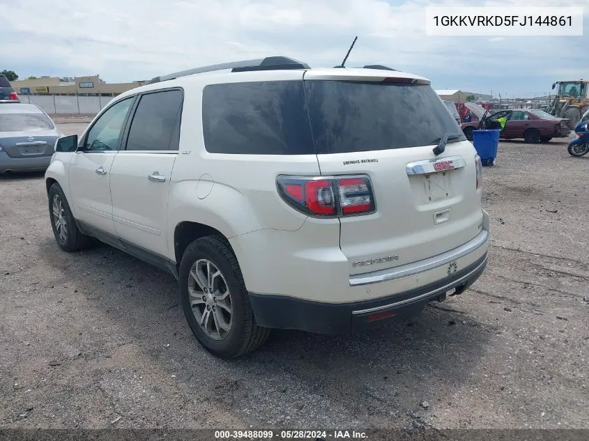 2015 GMC Acadia Slt-1 VIN: 1GKKVRKD5FJ144861 Lot: 39488099