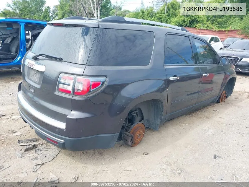 1GKKRPKD4FJ193686 2015 GMC Acadia Sle-2