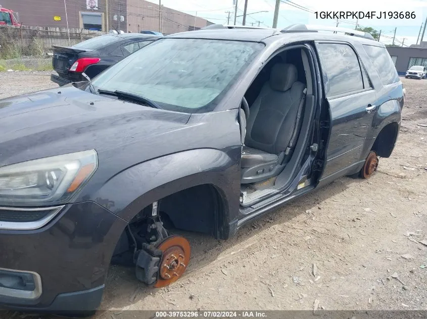 1GKKRPKD4FJ193686 2015 GMC Acadia Sle-2