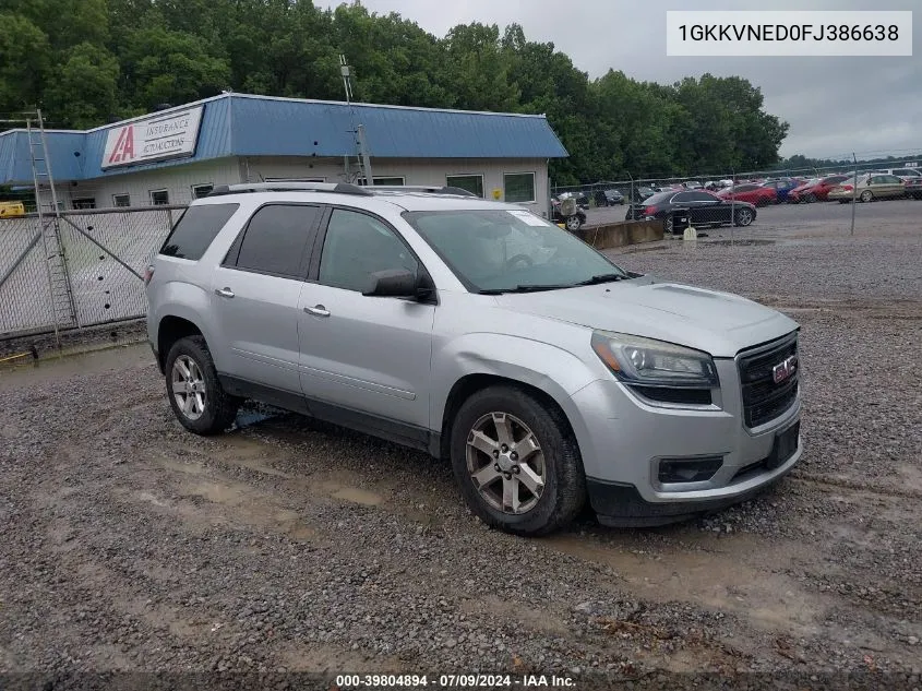 2015 GMC Acadia Sle-1 VIN: 1GKKVNED0FJ386638 Lot: 39804894