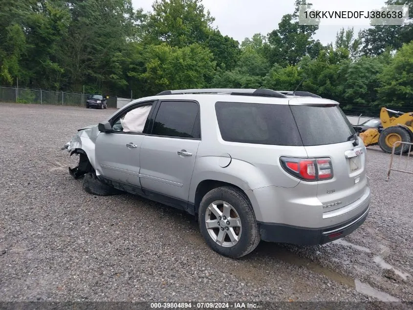 2015 GMC Acadia Sle-1 VIN: 1GKKVNED0FJ386638 Lot: 39804894