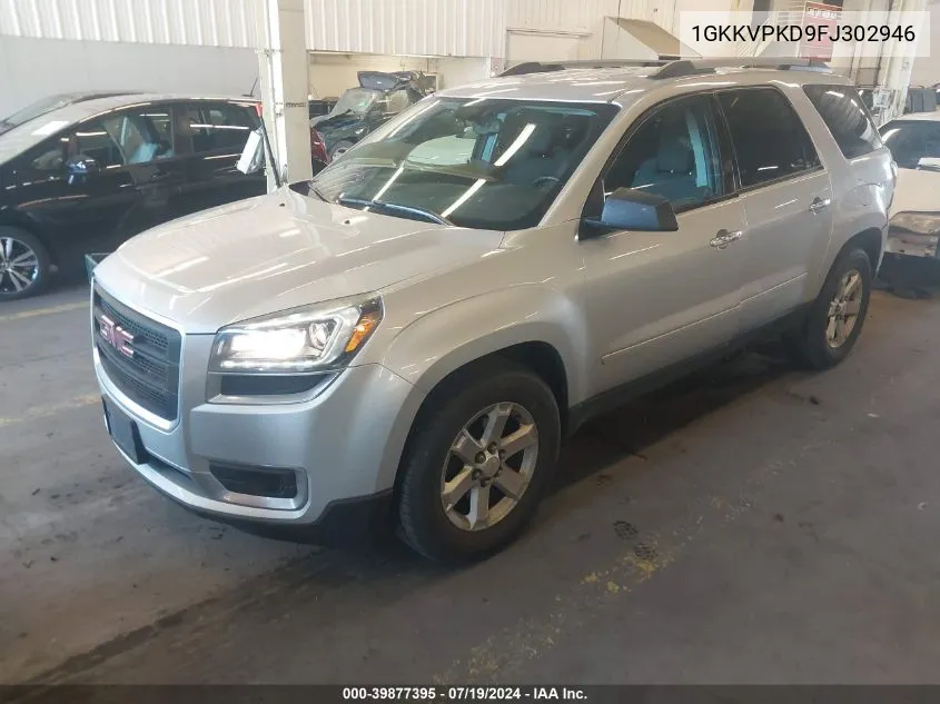 1GKKVPKD9FJ302946 2015 GMC Acadia Sle-2