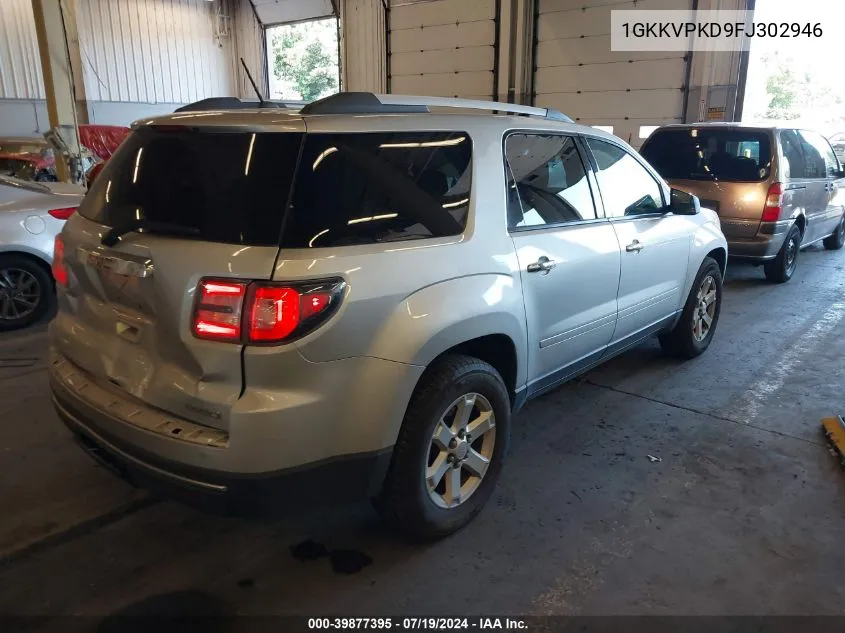 2015 GMC Acadia Sle-2 VIN: 1GKKVPKD9FJ302946 Lot: 39877395