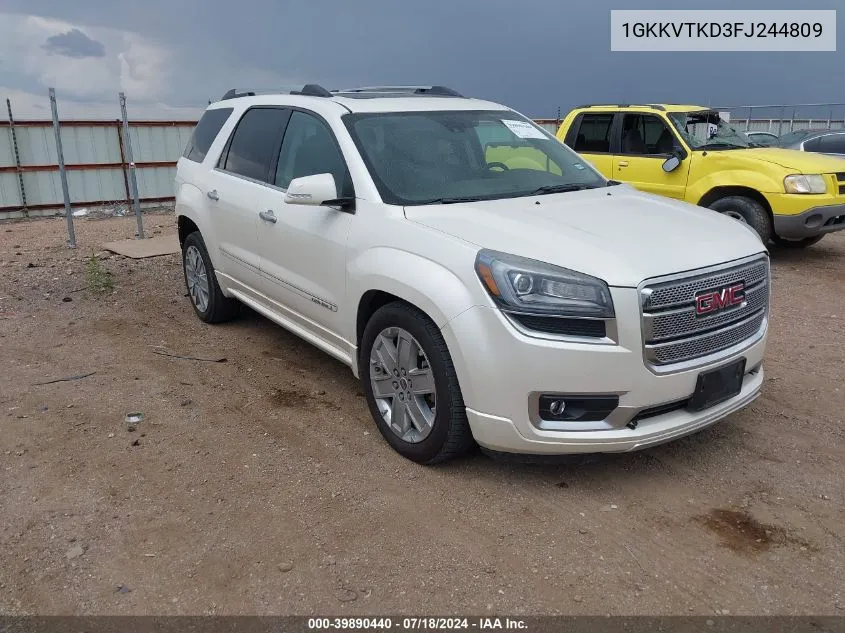 1GKKVTKD3FJ244809 2015 GMC Acadia Denali