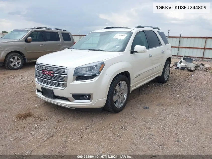 1GKKVTKD3FJ244809 2015 GMC Acadia Denali