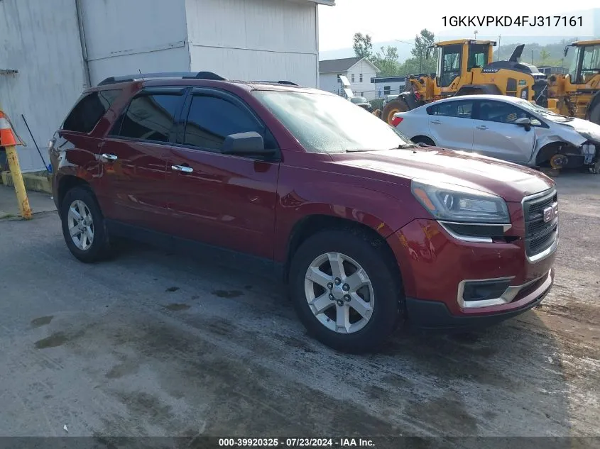 1GKKVPKD4FJ317161 2015 GMC Acadia Sle-2