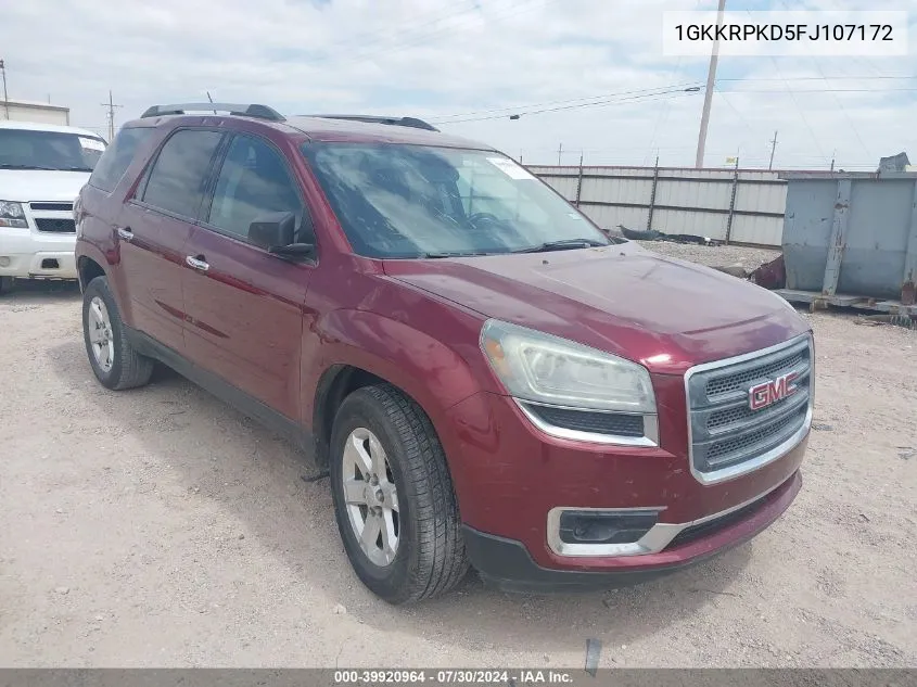 1GKKRPKD5FJ107172 2015 GMC Acadia Sle-2