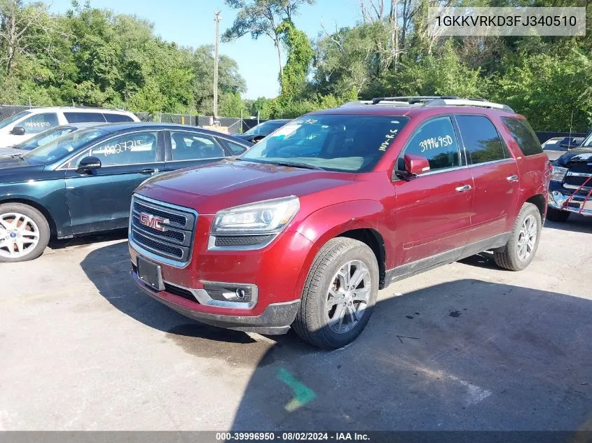 2015 GMC Acadia Slt-1 VIN: 1GKKVRKD3FJ340510 Lot: 39996950