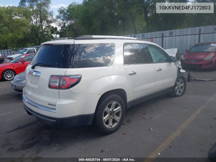 2015 GMC Acadia Sle-1 VIN: 1GKKVNED4FJ172803 Lot: 40026704