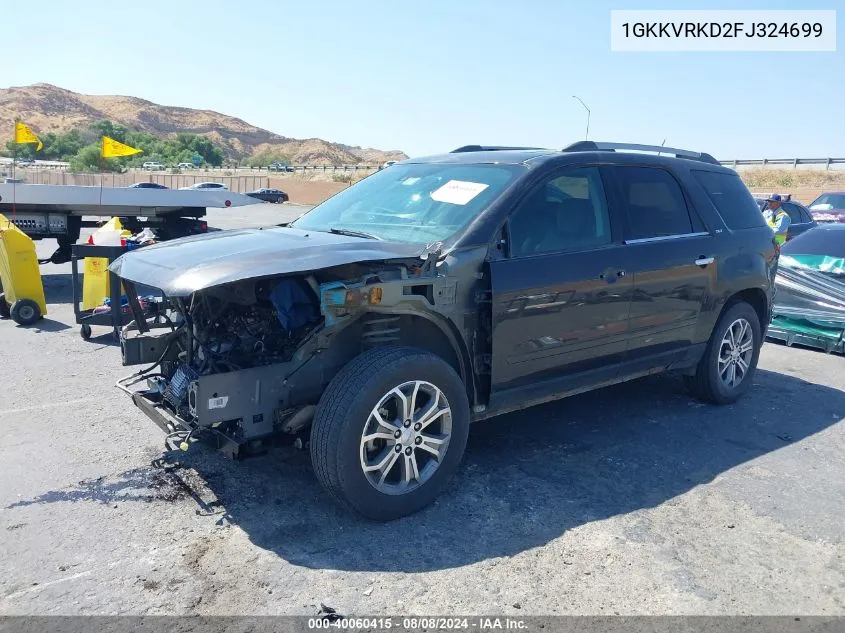 1GKKVRKD2FJ324699 2015 GMC Acadia Slt-1