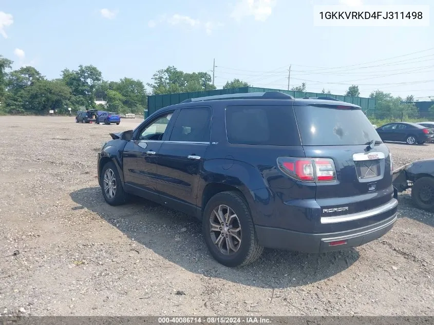 2015 GMC Acadia Slt-1 VIN: 1GKKVRKD4FJ311498 Lot: 40086714