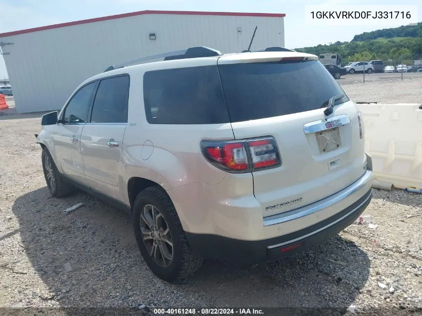 1GKKVRKD0FJ331716 2015 GMC Acadia Slt-1