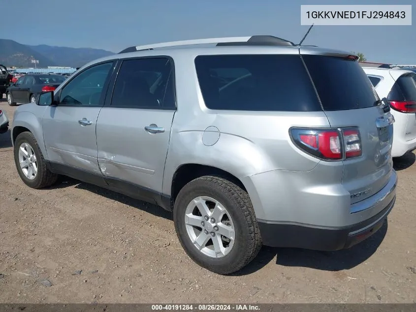 2015 GMC Acadia Sle-1 VIN: 1GKKVNED1FJ294843 Lot: 40191284