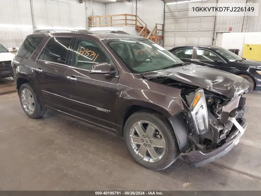 1GKKVTKD7FJ226149 2015 GMC Acadia Denali