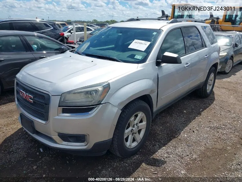 1GKKRNED3FJ243011 2015 GMC Acadia Sle-1