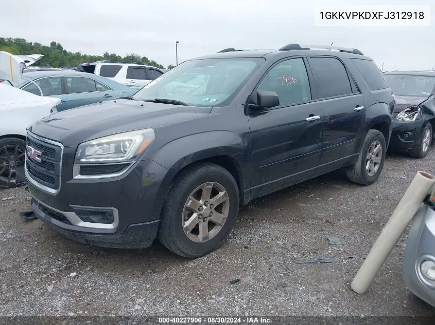 1GKKVPKDXFJ312918 2015 GMC Acadia Sle-2