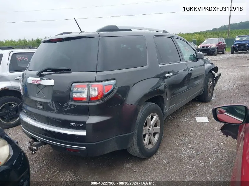 1GKKVPKDXFJ312918 2015 GMC Acadia Sle-2