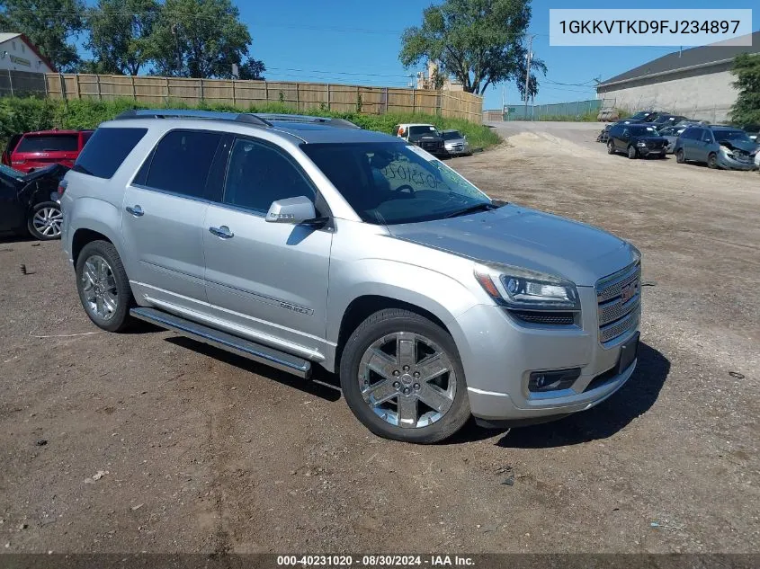 2015 GMC Acadia Denali VIN: 1GKKVTKD9FJ234897 Lot: 40231020