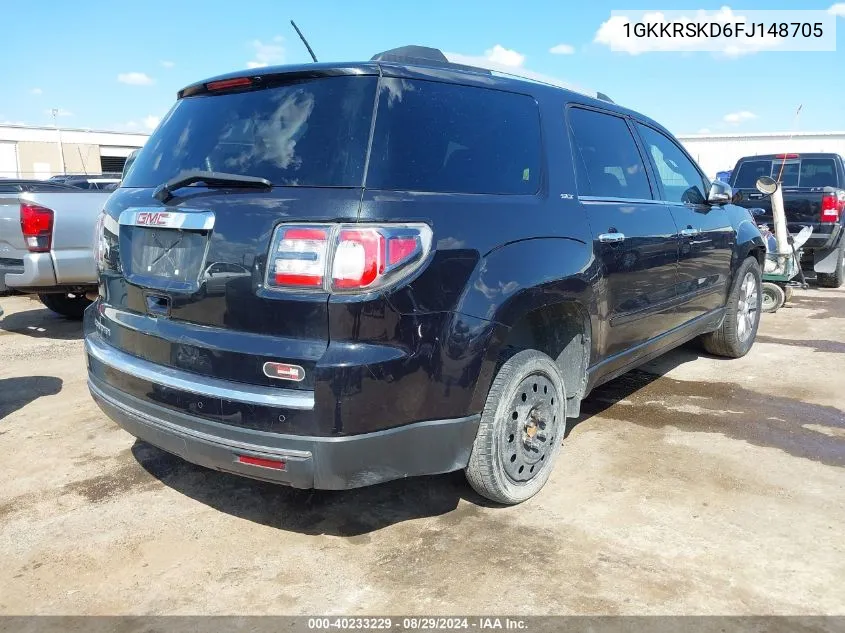 2015 GMC Acadia Slt-2 VIN: 1GKKRSKD6FJ148705 Lot: 40233229