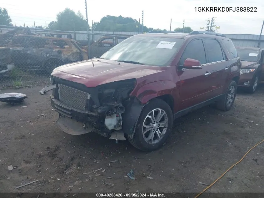 1GKKRRKD0FJ383822 2015 GMC Acadia Slt-1