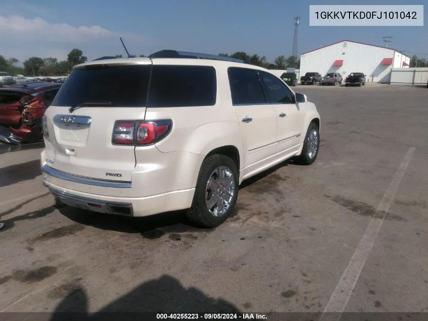 1GKKVTKD0FJ101042 2015 GMC Acadia Denali