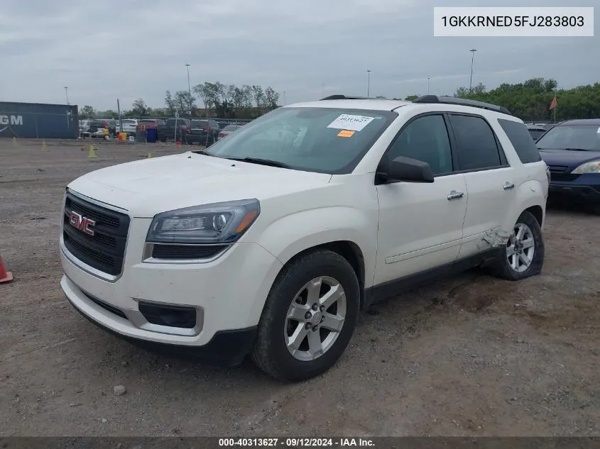 1GKKRNED5FJ283803 2015 GMC Acadia Sle