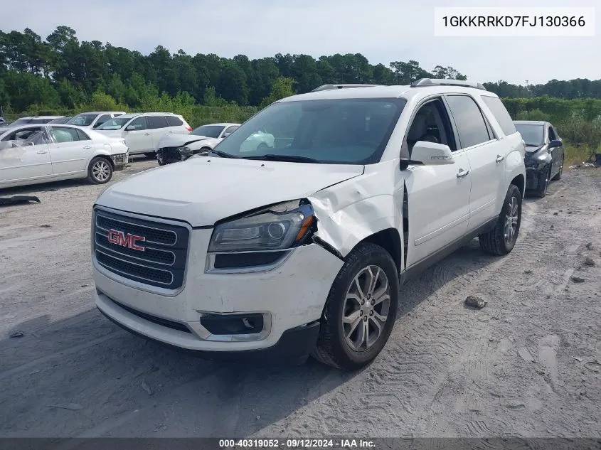 2015 GMC Acadia Slt-1 VIN: 1GKKRRKD7FJ130366 Lot: 40319052