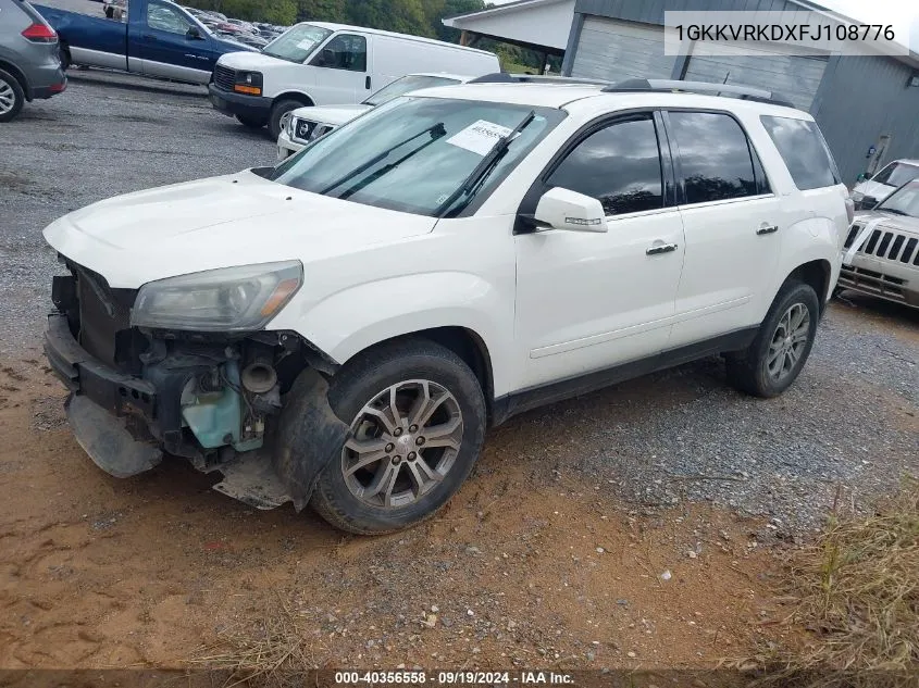 2015 GMC Acadia Slt-1 VIN: 1GKKVRKDXFJ108776 Lot: 40356558