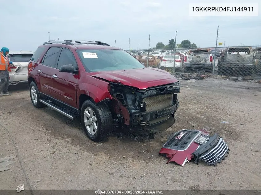 2015 GMC Acadia Sle-2 VIN: 1GKKRPKD4FJ144911 Lot: 40376704