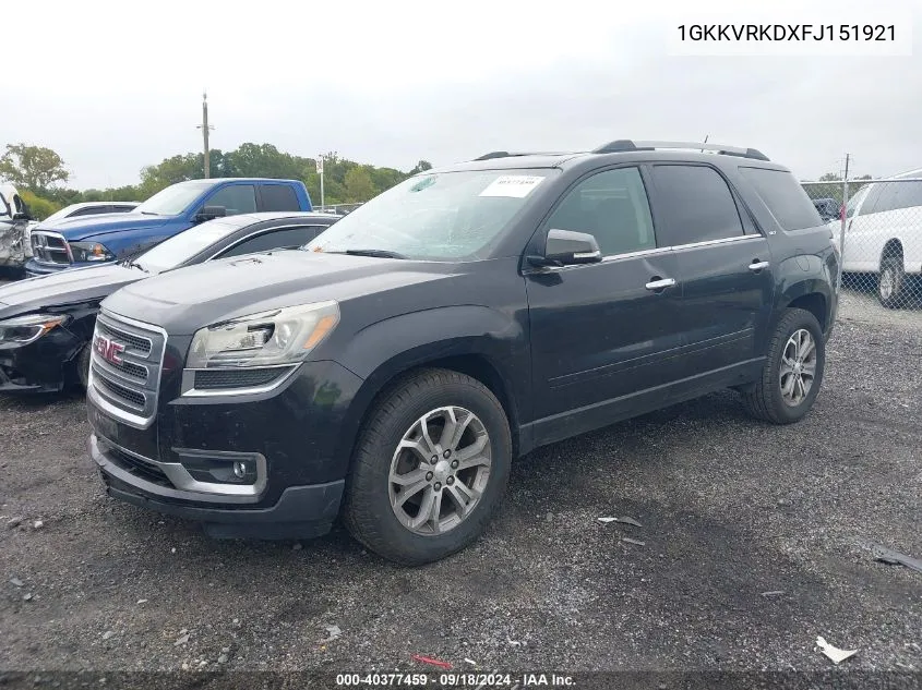 2015 GMC Acadia Slt-1 VIN: 1GKKVRKDXFJ151921 Lot: 40377459