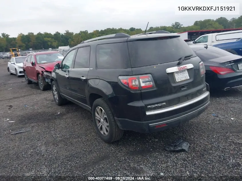 2015 GMC Acadia Slt-1 VIN: 1GKKVRKDXFJ151921 Lot: 40377459