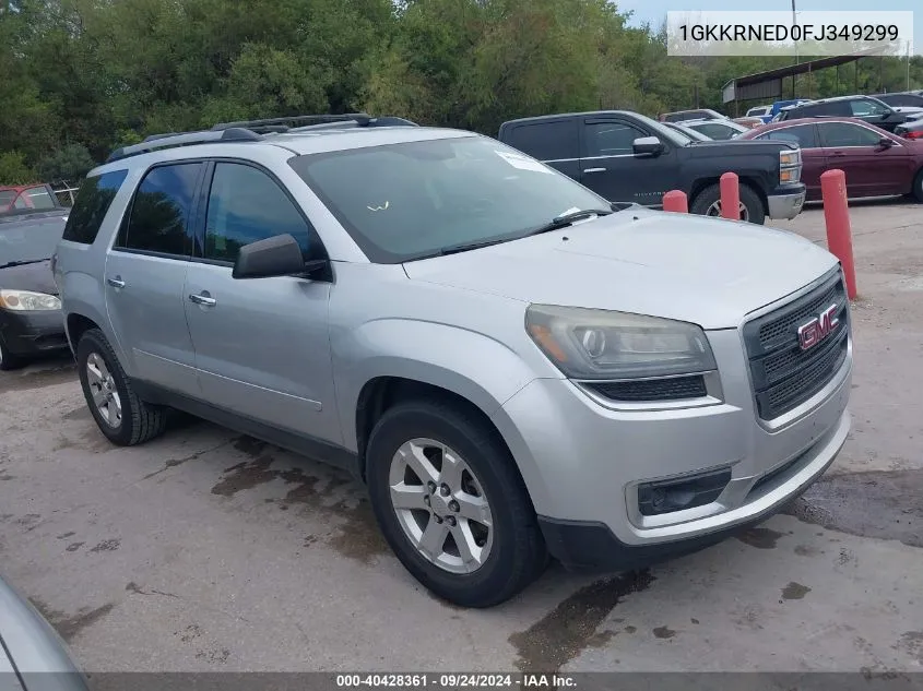 2015 GMC Acadia Sle-1 VIN: 1GKKRNED0FJ349299 Lot: 40428361