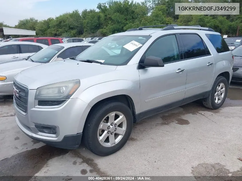 2015 GMC Acadia Sle-1 VIN: 1GKKRNED0FJ349299 Lot: 40428361