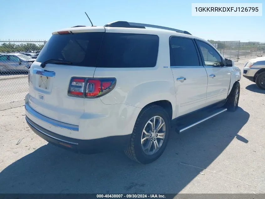 2015 GMC Acadia Slt-1 VIN: 1GKKRRKDXFJ126795 Lot: 40438007