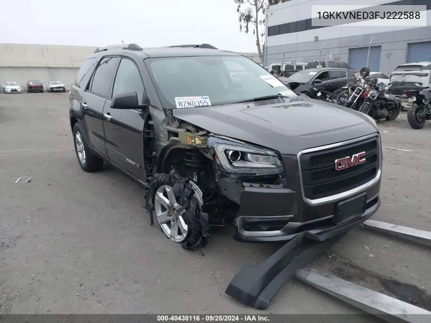 2015 GMC Acadia Sle-1 VIN: 1GKKVNED3FJ222588 Lot: 40438116