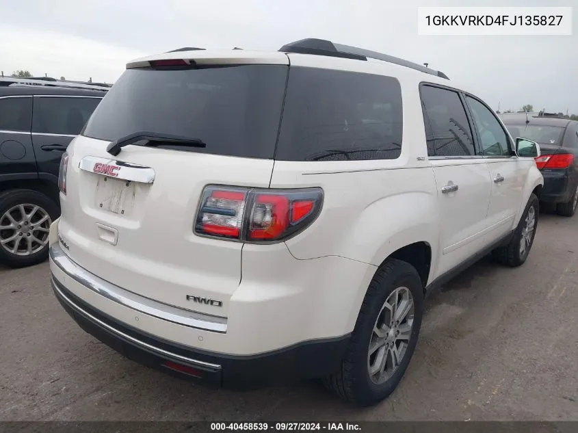 2015 GMC Acadia Slt-1 VIN: 1GKKVRKD4FJ135827 Lot: 40458539