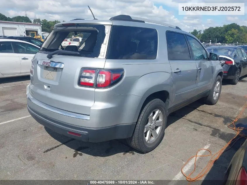 2015 GMC Acadia Sle VIN: 1GKKRNED3FJ202572 Lot: 40475569