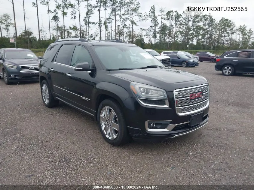 2015 GMC Acadia Denali VIN: 1GKKVTKD8FJ252565 Lot: 40485633