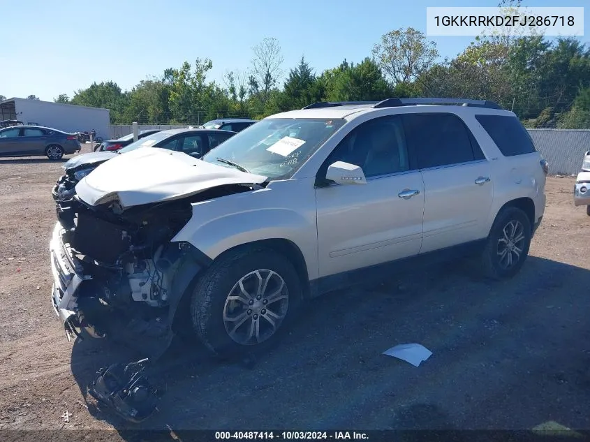 2015 GMC Acadia Slt-1 VIN: 1GKKRRKD2FJ286718 Lot: 40487414