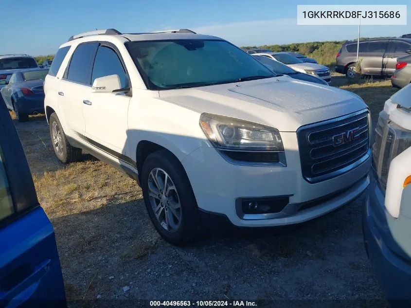 2015 GMC Acadia Slt-1 VIN: 1GKKRRKD8FJ315686 Lot: 40496563