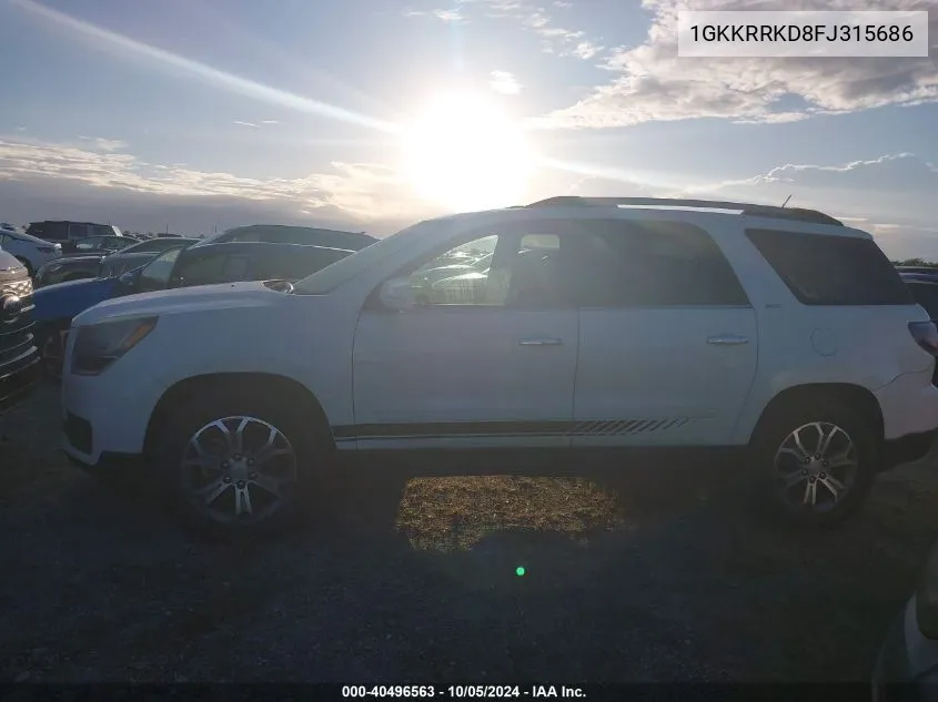 2015 GMC Acadia Slt-1 VIN: 1GKKRRKD8FJ315686 Lot: 40496563