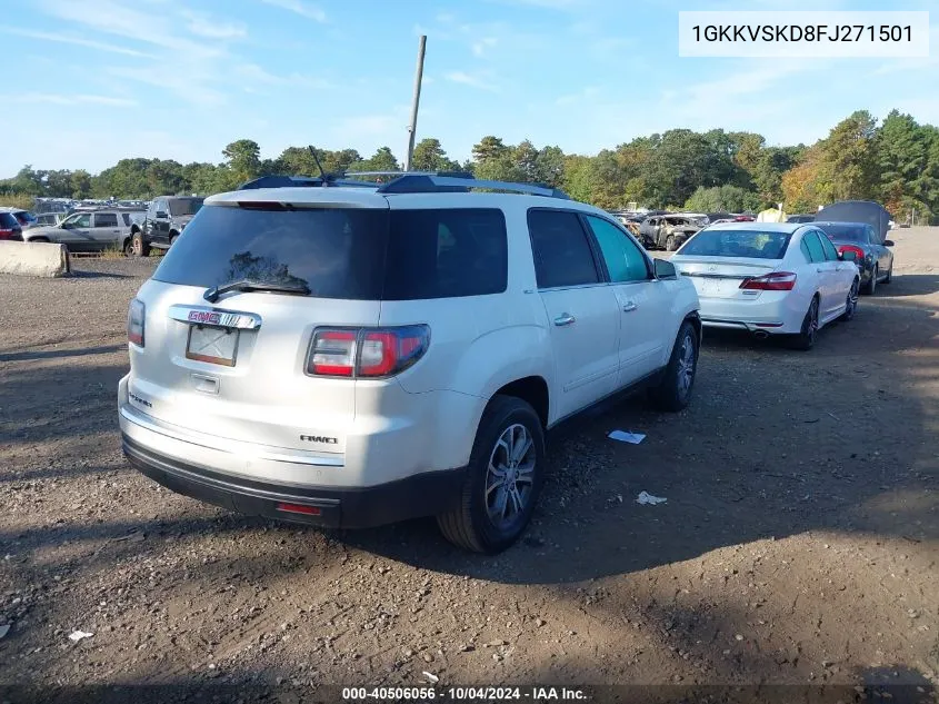 2015 GMC Acadia Slt-2 VIN: 1GKKVSKD8FJ271501 Lot: 40506056